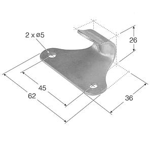 ECHARTE GH-2 PRECINTO GANCHO CORAZÓN CINCADO