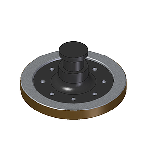 OMS (HAACON) KP 2108-A KING PIN 2" + PLATO PLACA 8 mm