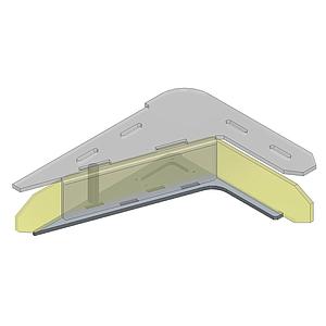 ESCUADRA DE REFUERZO INTERIOR FRONTAL DRCHA. V2021 PASAMANOS A=85 mm