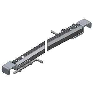 ARQUILLO ALU ANOD. NEGRO PUNTO 50 mm TIPO CIERRE GANADERO PASAMANOS 50 mm 